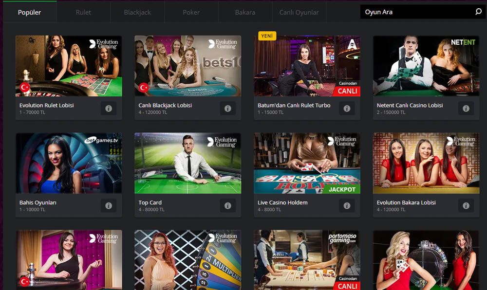 Bets10 Canli Casino
